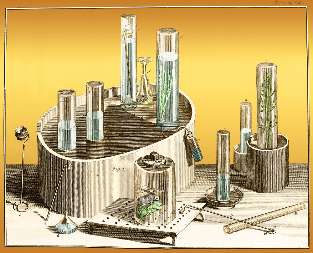 Joseph Priestley's Chemical Apparatus 1790 Poster Print by Science Source