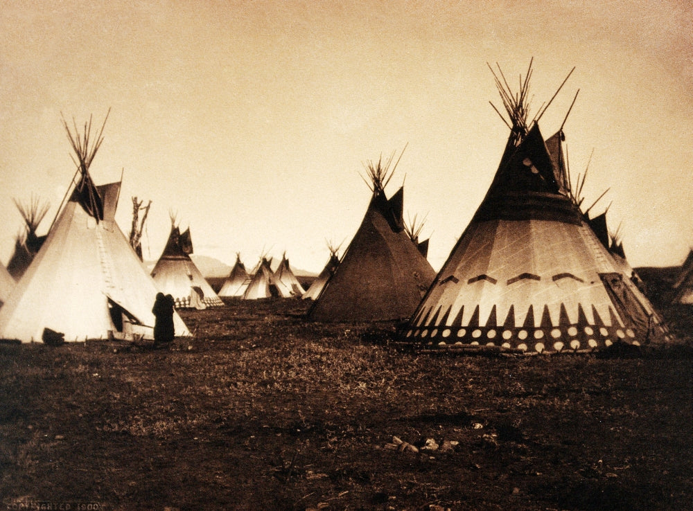 Piegan Indian Tipis Medicine Tipi c. 1900 Poster Print