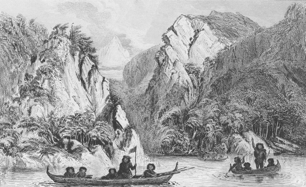 Button Island from Darwin's Beagle Voyage Poster Print, showcasing historical exploration art