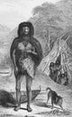Fuegian from Darwin's Beagle Voyage, 1838 Poster Print showcasing historical exploration art.