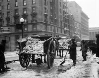 Snow Removal 1925 Poster Print showcasing vintage snow removal scene.