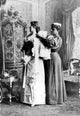 Evening Gown 1897 Poster Print showcasing vintage fashion elegance.