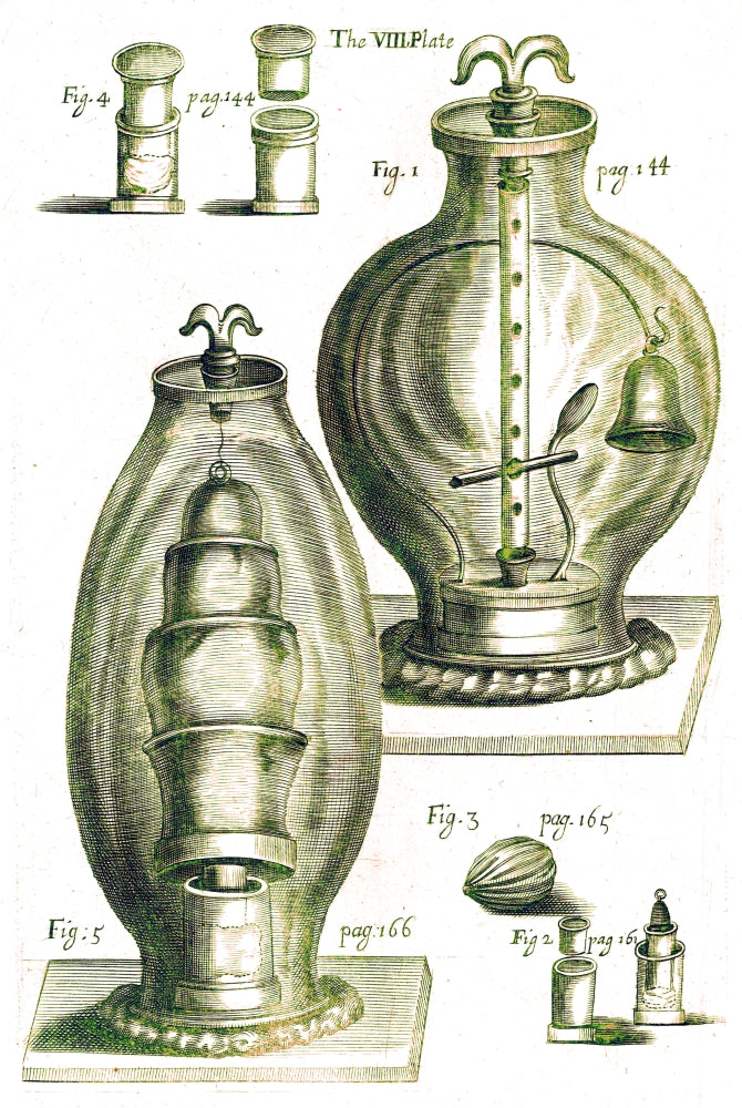 Robert Boyle's Experimental Air Pumps 1669 poster print showcasing scientific innovation.