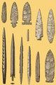 Mesolithic and Neolithic Flint Tools Poster Print showcasing ancient flint tools.