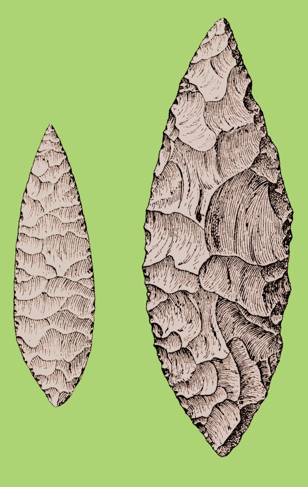 Leaf-Shaped Flint Implements Upper Paleolithic Poster Print