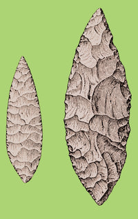 Leaf-Shaped Flint Implements Upper Paleolithic Poster Print