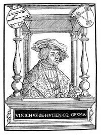 Ulrich von Hutten Poster Print - German Poet and Reformer