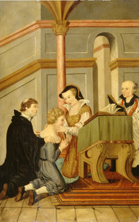 Queen Mary I Curing Subject with Royal Touch Poster Print