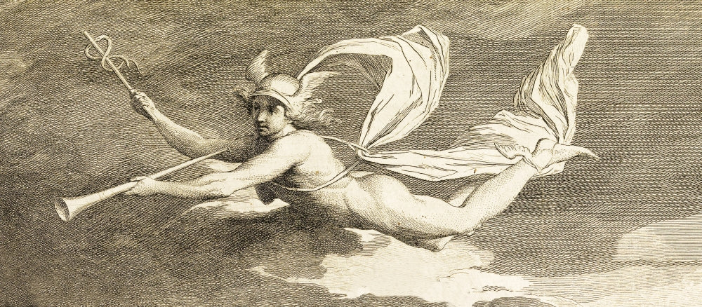 Hermes with Caduceus 1791 Poster Print by Science Source