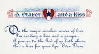 A Prayer and A Kiss Valentine Card Poster Print from 1919.
