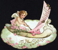 Hearts Delight Vintage Valentine Card Poster Print from 1890
