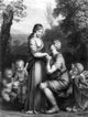 L'enflammer Lovers with Cupids 1796 Poster Print