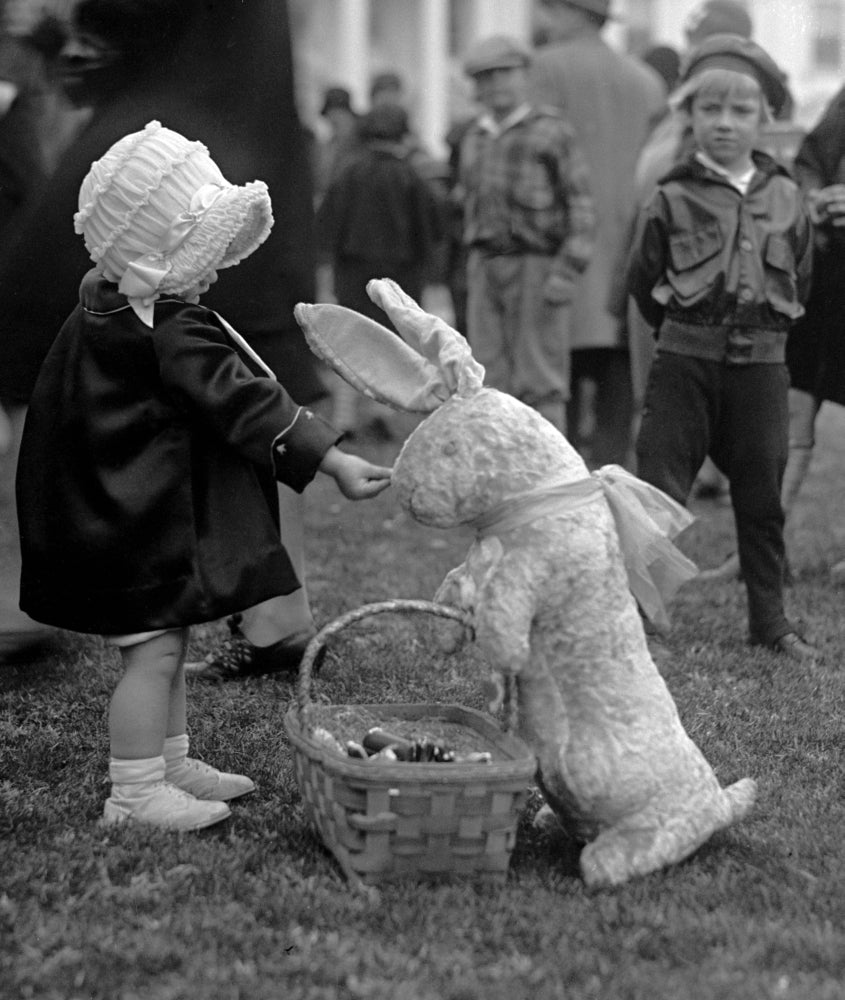 White House Easter Egg Roll 1929 poster print showcasing a historic American tradition.