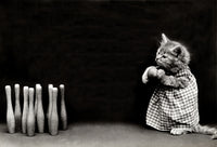 Ten Pins 1914 Poster Print showcasing vintage bowling art.