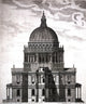 St. Paul's Cathedral Poster Print by Christopher Wren, showcasing architectural details.
