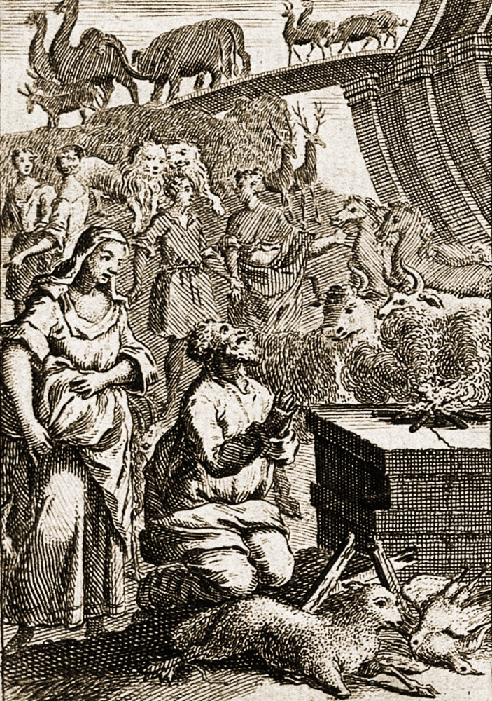 Noah Preparing First Sacrifice After Flood Poster Print