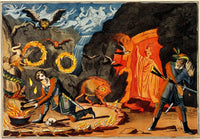 Witchcraft and Magic 19th Century Poster Print showcasing intricate illustrations.