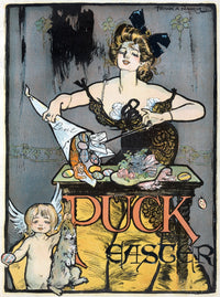 Easter Puck 1900 Poster Print showcasing vintage Easter artwork.