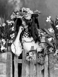 Easter Bonnet Vintage Poster Print from 1902 showcasing floral design.