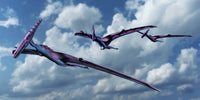 Pterodactyls in Flight Poster Print by Spencer Sutton