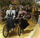 Cycling Fashions 1895 Poster Print showcasing vintage cycling styles