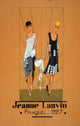 Jeanne Lanvin 1927 Design Poster Print showcasing vintage fashion design.