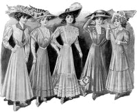 Ready-Made Women's Fashion Poster Print from the 1900s showcasing vintage styles.
