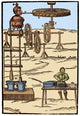 Branca Invention Steam Blower Poster Print showcasing early engineering design from 1629.