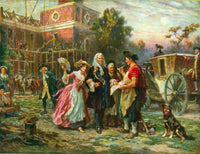 Hamilton at Independence Hall Construction Poster Print