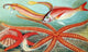 Ribbonfish, Sea Bream and Starfish Poster Print showcasing marine life.