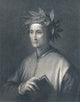 Dante Alighieri Poster Print showcasing the Italian poet's artwork.