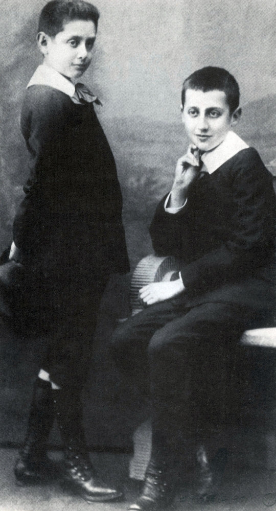 Marcel Proust with Brother Robert 1885 Poster Print
