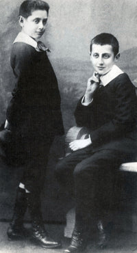 Marcel Proust with Brother Robert 1885 Poster Print