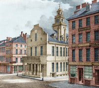 Boston 19th Century Poster Print showcasing historical charm.