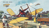 Fly-Thru Cafe Vintage French Postcard Poster Print