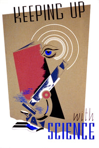 Science Promotion FAP Poster Print from 1939 - Educational Science Art