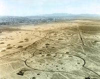 Yucca Flat Bomb Craters Poster Print showcasing unique geological formations
