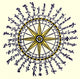 Compass Rose 1607 Poster Print showcasing navigational artistry.