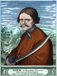 Roche Braziliano Dutch Pirate Poster Print showcasing vibrant colors and intricate details.