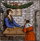 Merchant Using Abacus, 16th Century Poster Print - historical art piece