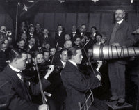 Edward Elgar Recording Session 1914 Poster Print - Vintage Music History