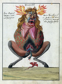 Demonology 18th Century Poster Print showcasing historical beliefs about demons.