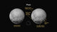 Pluto Annotated Poster Print showcasing details of the celestial body.