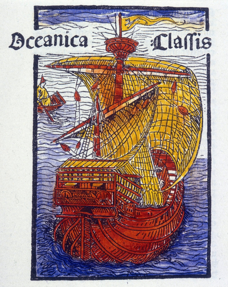 Santa Maria Columbus Fleet Flagship Poster Print