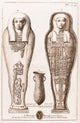 Egyptian Mummy Illustration Poster Print showcasing ancient Egyptian culture.