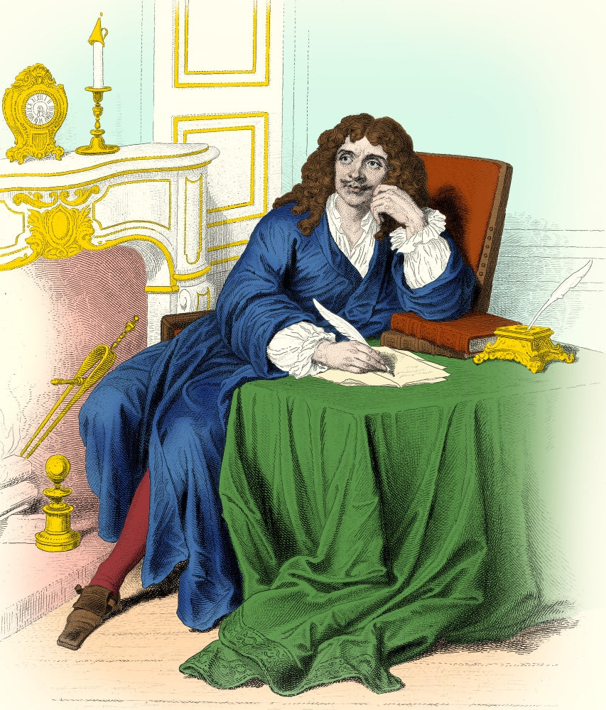Moliere French Playwright and Actor Poster Print