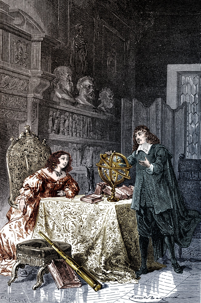 Descartes Teaching Queen Christina 1649 Poster Print