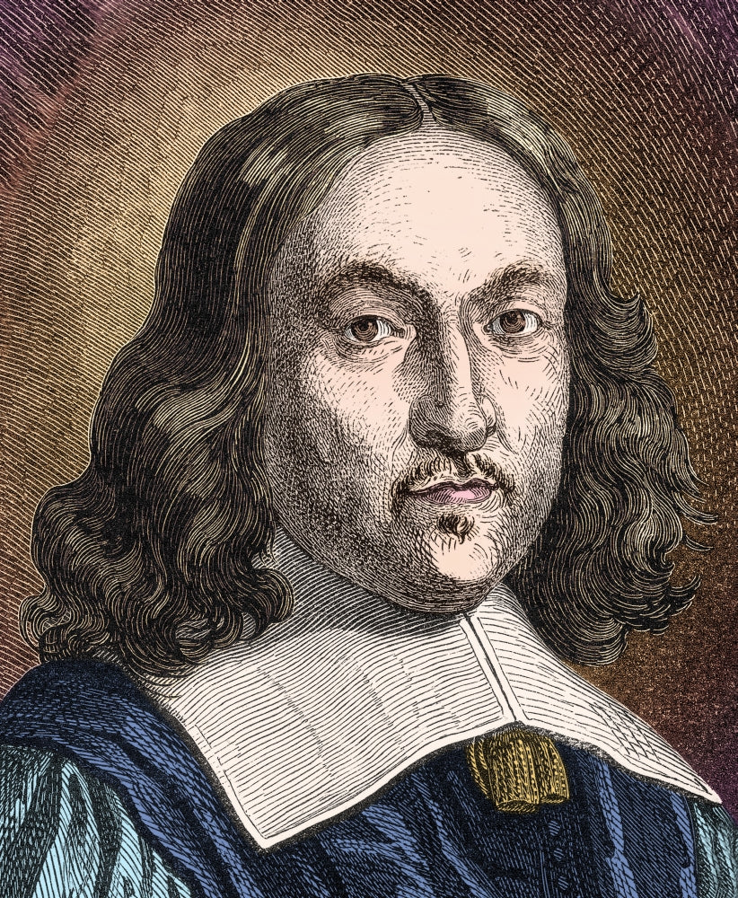 Pierre de Fermat Poster Print showcasing the French Mathematician.