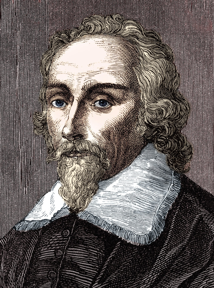 William Harvey poster print showcasing the English physician's contributions to medicine.
