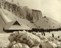 Niagara Falls Frozen in Winter 1885 Poster Print by Science Source.